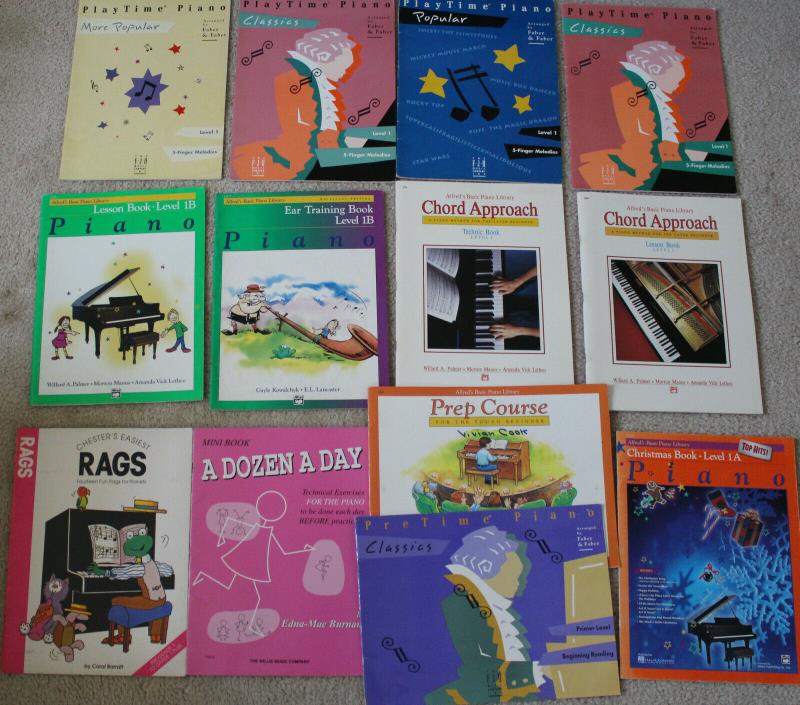 Lot 13 Piano Music Books - Children Chord learn beginner PlayTime RAGS PrepTime