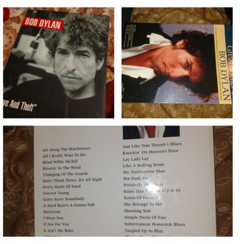 BOB DYLAN LOVE & THEFT + best of piano vocal guitar chord book free usa shipping