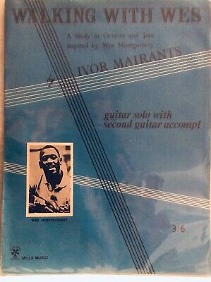 Rare WES MONTGOMERY sheet music jazz blues not songbook