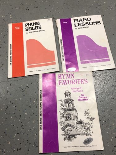Vintage James Bastien Piano Lessons Hymn Favorites Piano Solos Used FS
