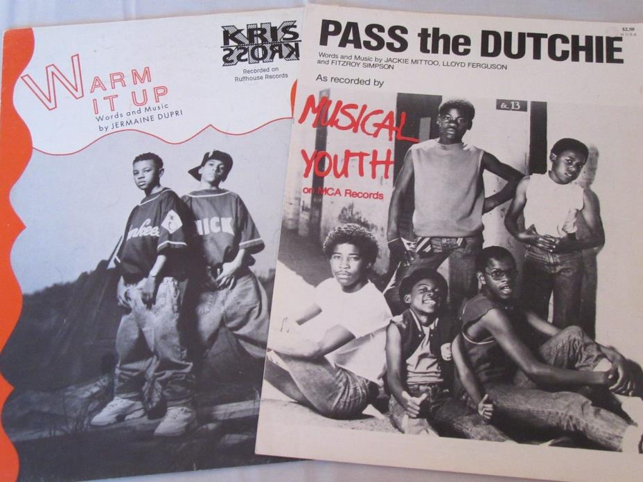 Reggae Pop sheet music MUSICAL YOUTH PASS THE DUTCHIE, KRIS KROSS WARM IT UP