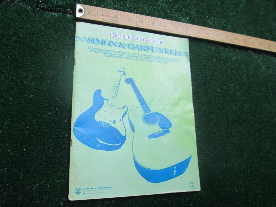 Vintage The Guitar Styles of Simon and Garfunkle Song Book Shows Use, Complete