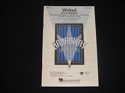 Wicked! (Choral Highlihts) Stephen Schwartz & Mark Brymer - SATB #4923*
