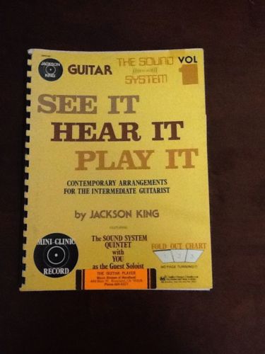 JACKSON KING GUITAR THE SOUND SYSTEM VOL 1 SEE IT HEAR IT PLAY IT