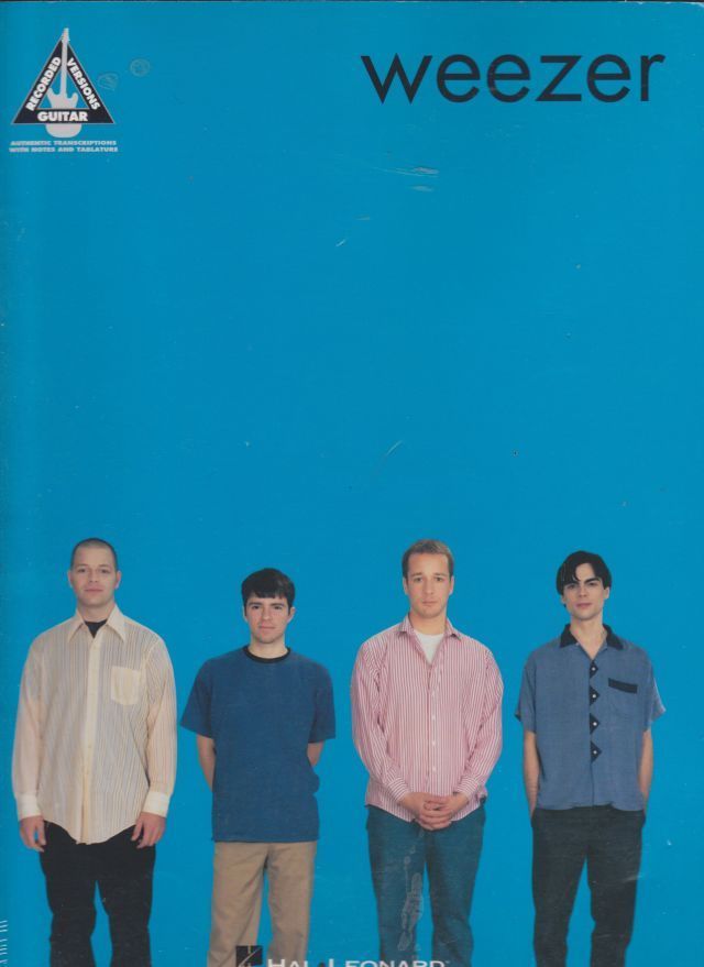 Weezer authentic recorded transcription TAB songbook  