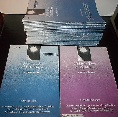 O Little Town of Bethlehem Complete Score Cantata for SATB Songbooks - Lot of 62