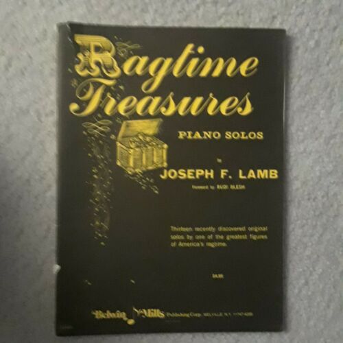 Ragtime Treasures Piano Solos by Joseph F Lamb 1964 Book of Sheet Music