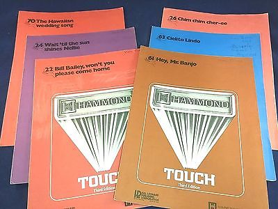 Hammond Organ Touch Piano Electronic Keyboard Song Book Lot #6