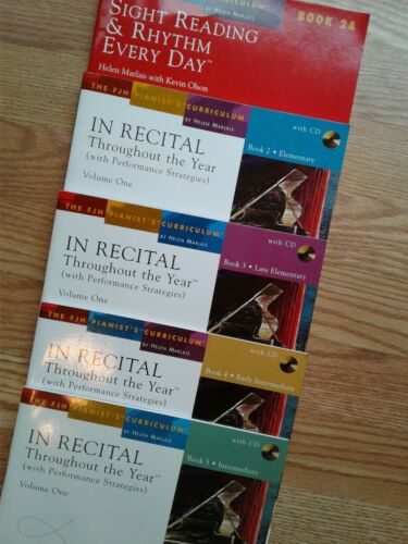 2 3 4 5 Piano Music Books FJH Pianist's curriculum Helen Marlais In Recital CDs