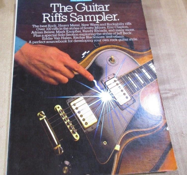 1987 The Guitar Riffs Sampler Riff Series Book