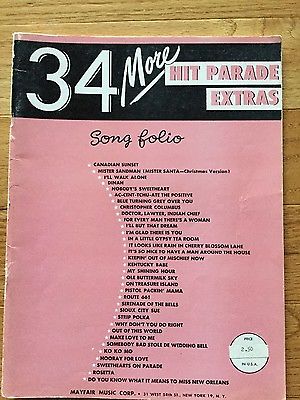 34 More Hit Parade Extras for Piano and Voice