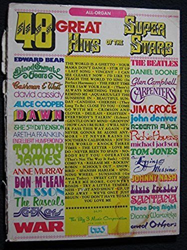 48 Great Hits of the Super Stars Organ Music [Paperback] [Jan 01, 1972] Various