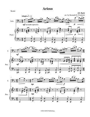 Bach - Arioso - euphonium and piano