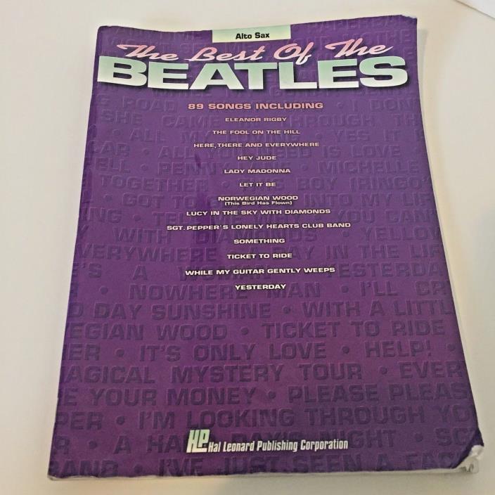 Best of the Beatles: Alto Sax 89 Songs Hey Jude, Yesterday, Many More
