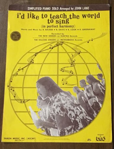 I'd Like To Teach The World To Sing (In Perfect Harmony) C. 1971