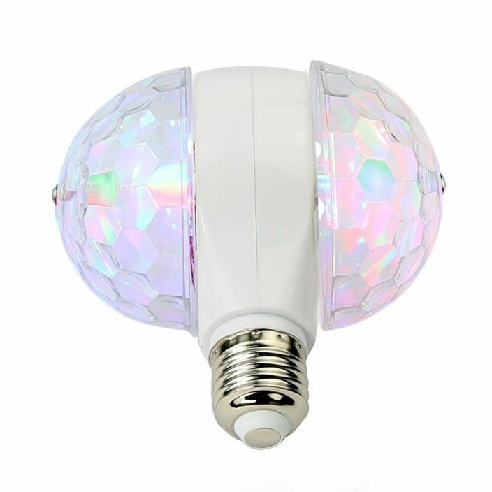 MINO ANT Disco Ball Light- 6W Rotating LED Multicolor Crystal Strobe Bulb Cool