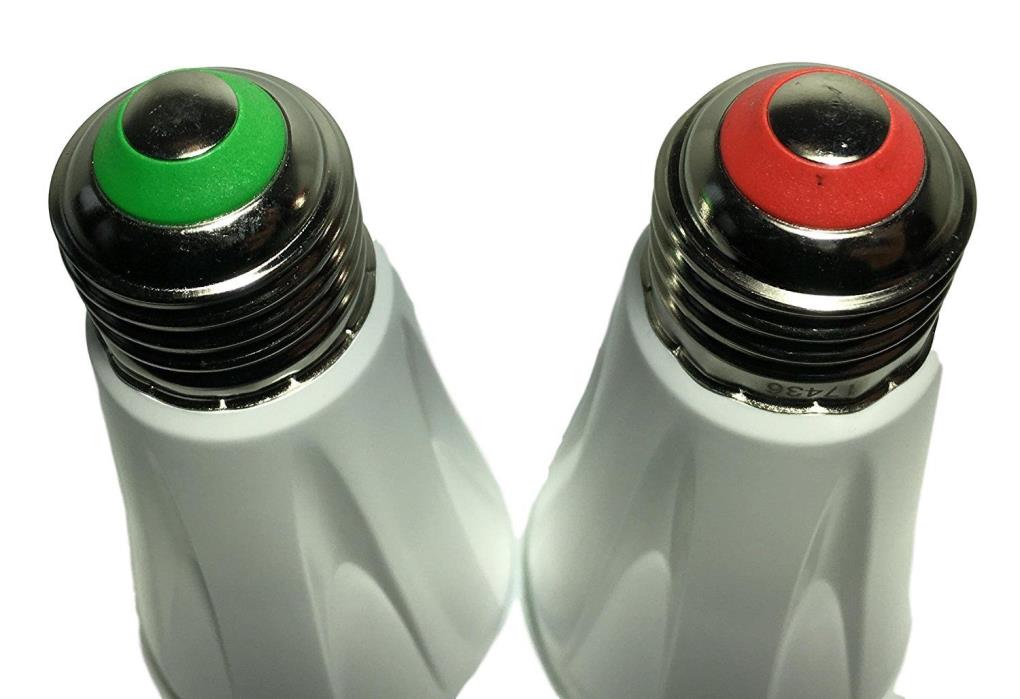 BlissBulb Red and Green Two Pack Energy Efficient Laser Light Bulbs