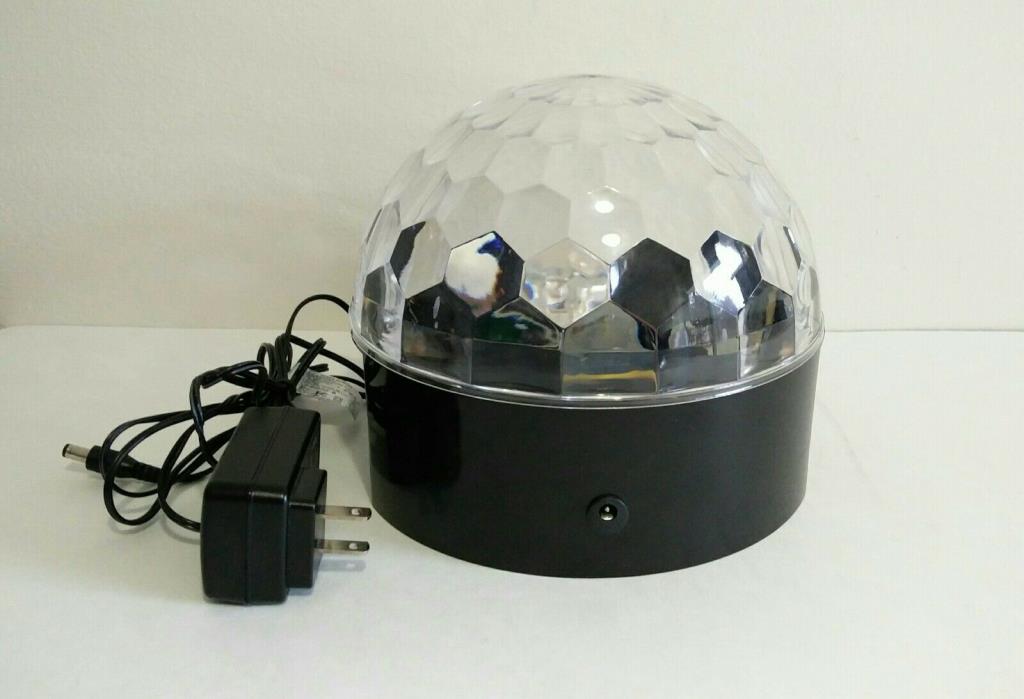 Alsy Black LED Music Audio Party Lamp Color Changing Disco Ball