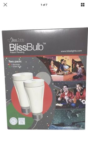 BlissBulb – One Red And One Green Bliss Bulb for a total of 2 Bulbs - BlissLight