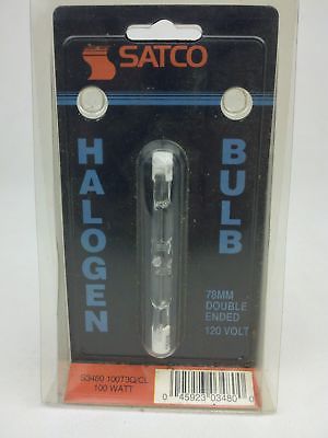 Satco Blue Halogen 78MM Double Ended 120 V