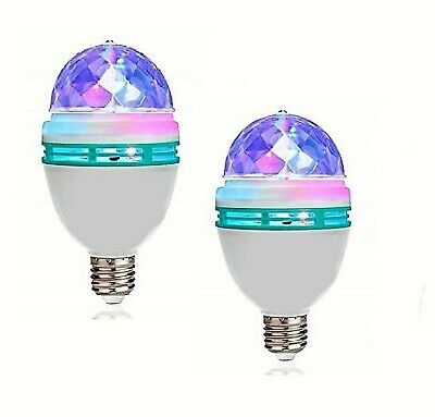 Lightahead LA005 Rotating LED Strobe Bulb RGB Multi Changing Color Crystal St...