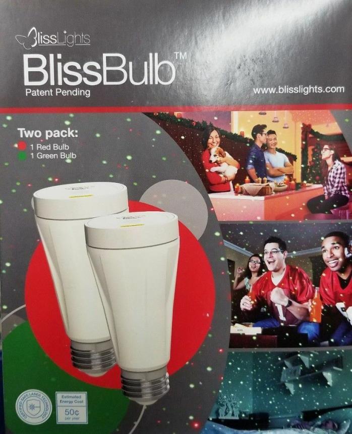 BlissBulb 2-Pack Red/ Green