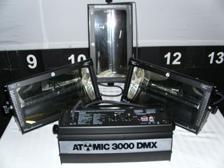Atomic 3000 Strobes 220 volt version lot of 4 brand new in the box no plugs