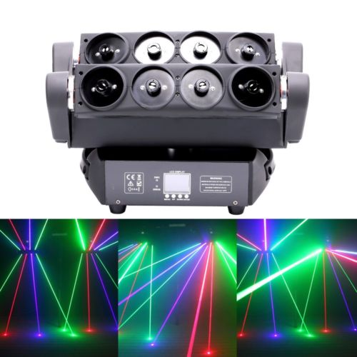 U'King 50W Stage Lighting LED Laser Moving Head Spider DJ Disco Party Show Light