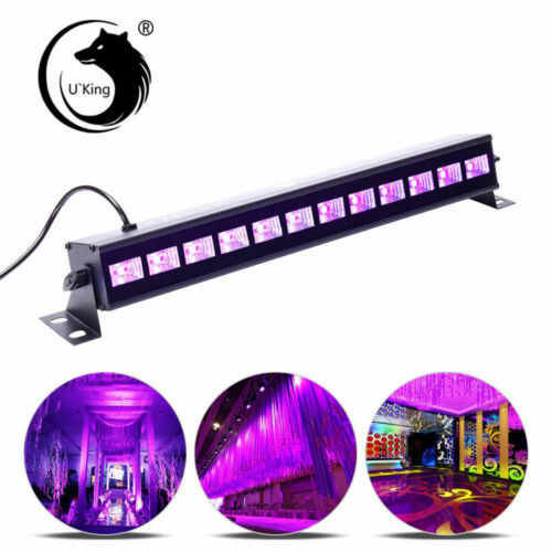 U`King 36W UV Black Light 12 LEDs Stage Lighting Wall Wash Disco DJ Party KTV