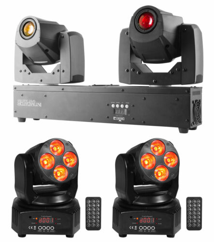 Chauvet Intimidator Spot Duo 155 LED Moving Heads+(2) Mini Moving Head Lights
