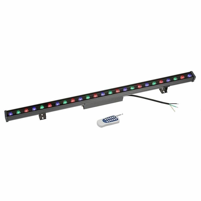 LED Wash Mega Bar/DJ Stage Color Changing Strip Light Remote 38.9Inch Waterproof
