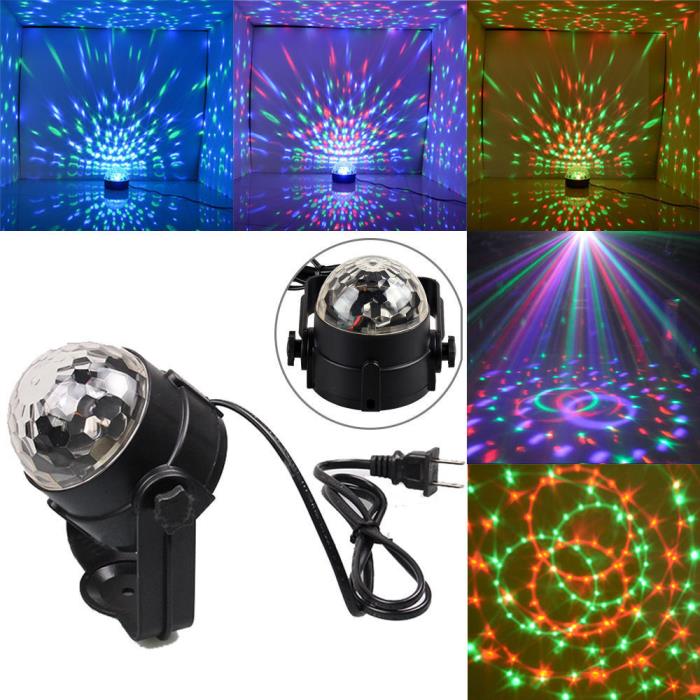 3W RGB Magic Rotating Ball Effect LED Party Lights