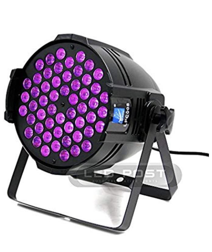 DJ Par Light with 54X1.5W RGB Wash Light, Sound DMX512 Controlled LED Stage for