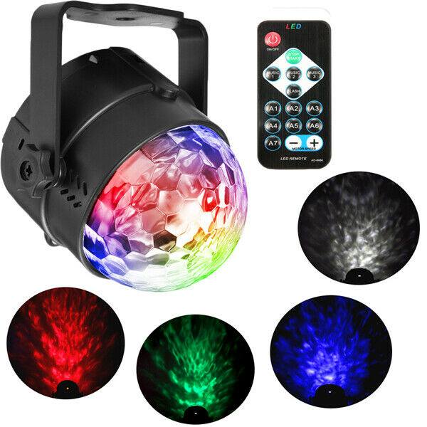 Remote Control LED Stage Light Sound Activated Magic Ball RGBW SOLMORE