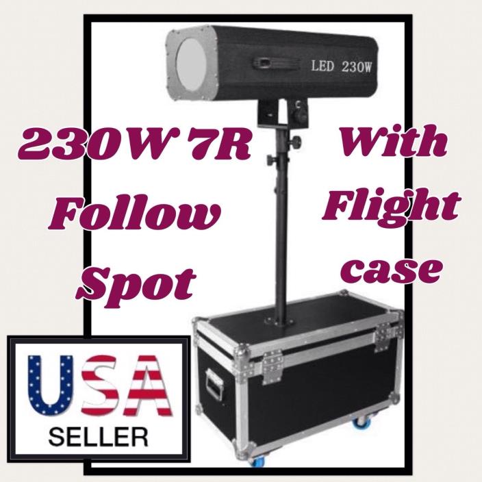 1 IlluminancePro Zoom  300W LED Colorfull Follow Spot Light - flight case stage