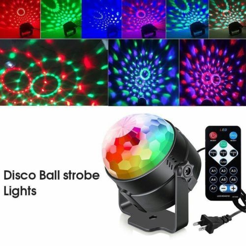 Party Disco Lights Strobe Led Dj Ball Sound Activated Dance Bulb