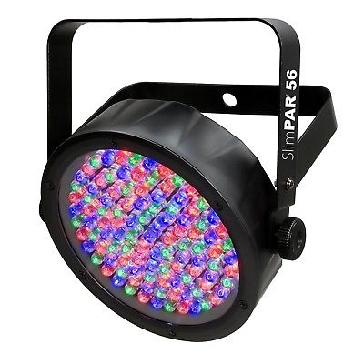 Chauvet SlimPar 56 LED DMX Slim Par Flat Can Wash Light Effect Fixture (8 Pack)