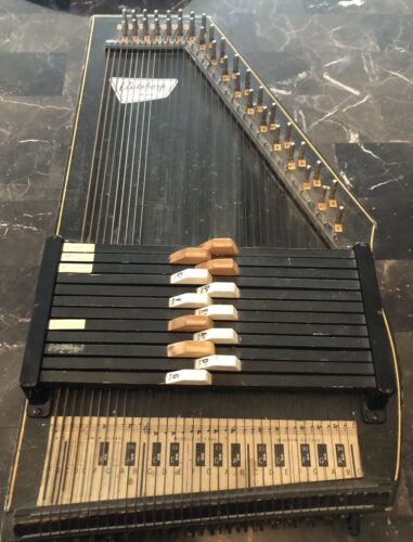 Vintage Oscar Schmidt 36 String Autoharp 12 Chord Bar Musical Instrument