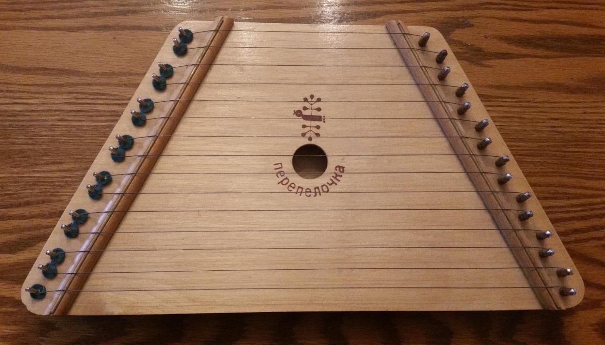 Vintage Nepenenoyka 15-string lap harp Zither made in USSR