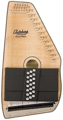 Oscar Schmidt  OS11021FNE Natural Flame 21 Chord Acoustic Electric Autoharp