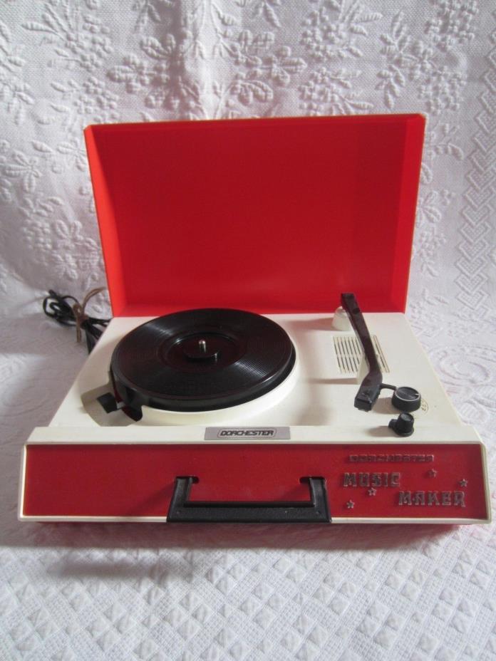 Vintage Dorchester Music Maker Portable Record Player RP-25 1970s