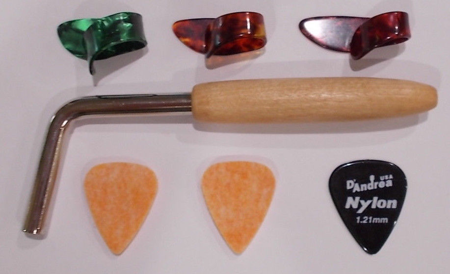 Autoharp Tuning Wrench Grover 8020 + Pick assortmemt (Thumb/felt/guitar)FREESHIP