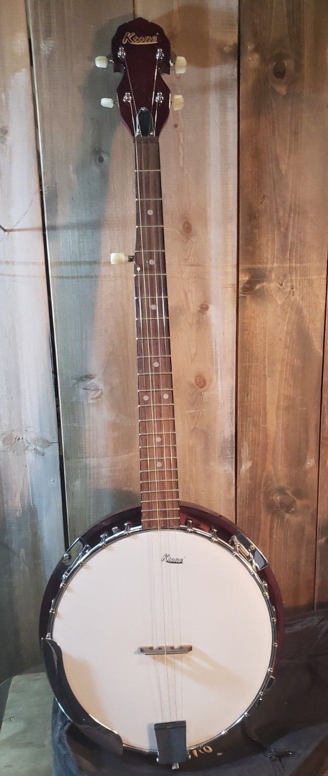 KTONE 5 string Banjo Resonator Open Back Very good used shape with Soft Case