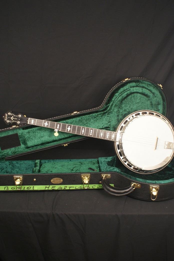 Heartland Custom 5 string Banjo with Dannick Tone ring+ Matte Finish Robin Smith