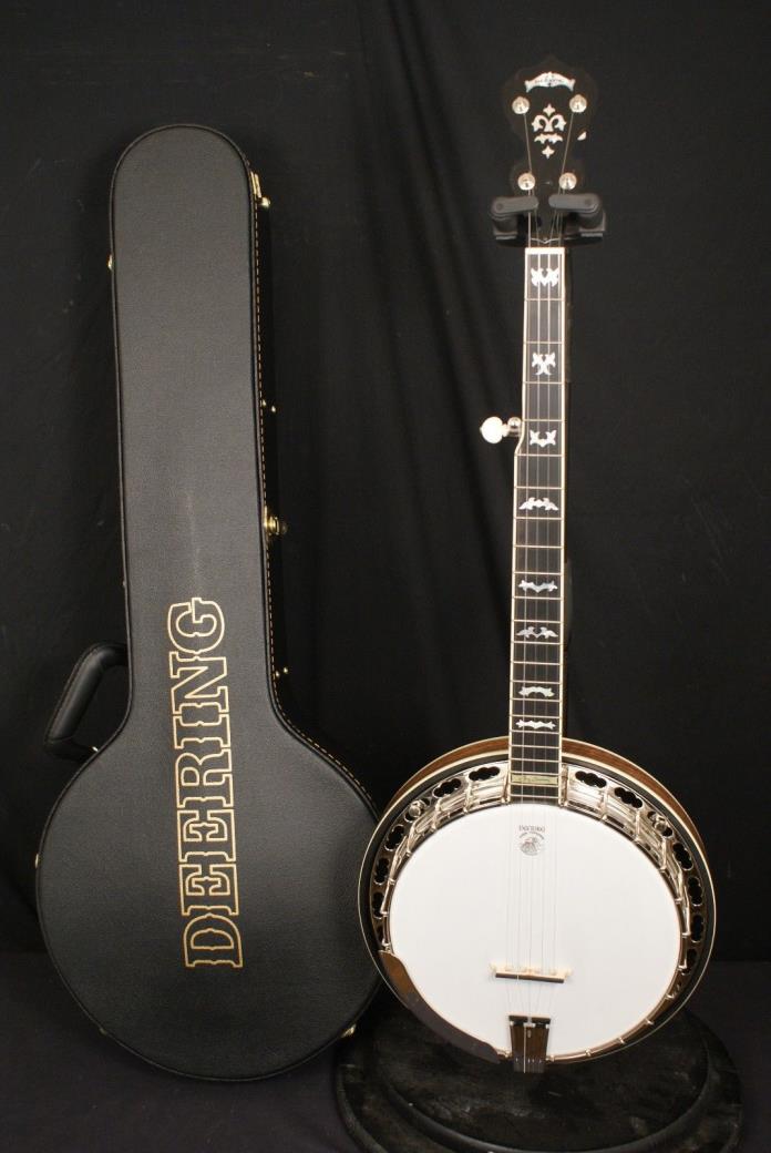 Deering Terry Baucom 2016 New Floor Model Mint 5 string banjo all original wOHSC