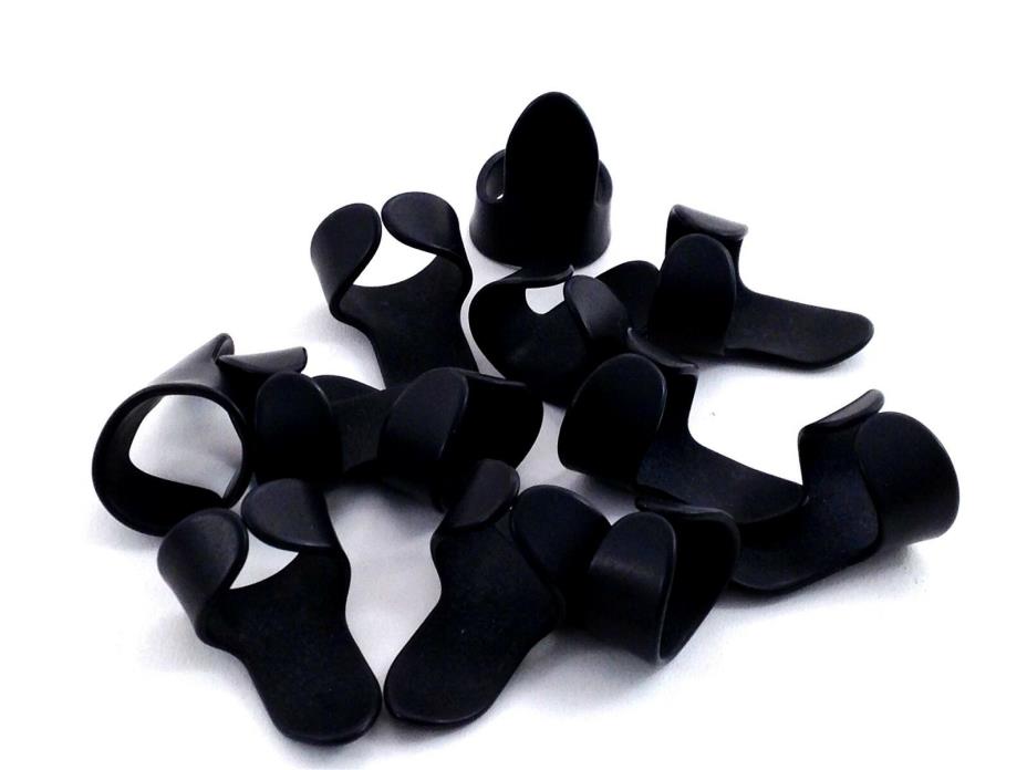 D'Andrea Finger Picks Medium Black 12 Pack