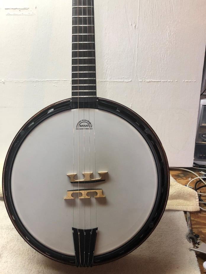 Nechville Phantom 5 string banjo, Curly Maple, Tunneled 5th string neck