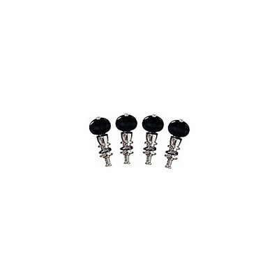 4 Tenor Banjo Machine Head Tuning Pegs Tuner Black Buttons Grover Champion 75B