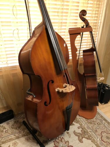 3/4 Upright Double Bass With German Bow