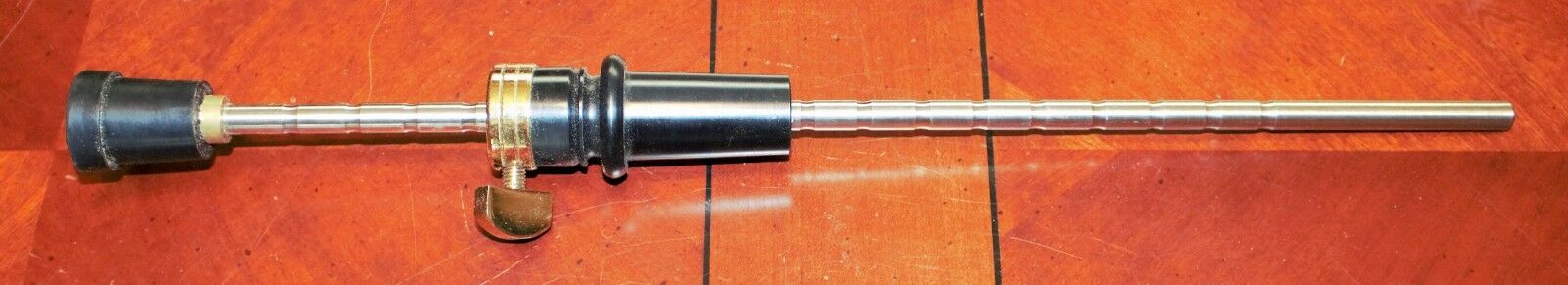Double Bass endpin Gold/Comp 10mm. diameter shaft. Brand New 28-31mm plug.